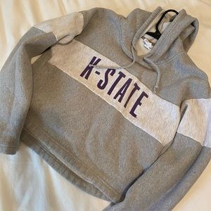 Kstate cropped hoodie